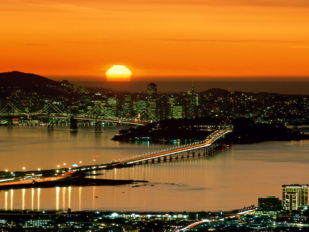  San Francisco Sunset backgrounds Wallpaper and make this wallpaper for 1024x768