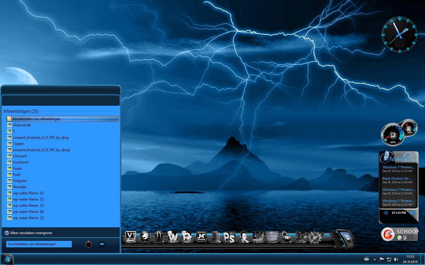 Windows Themes Neon Creator Blue Pixel HD Wallpaper