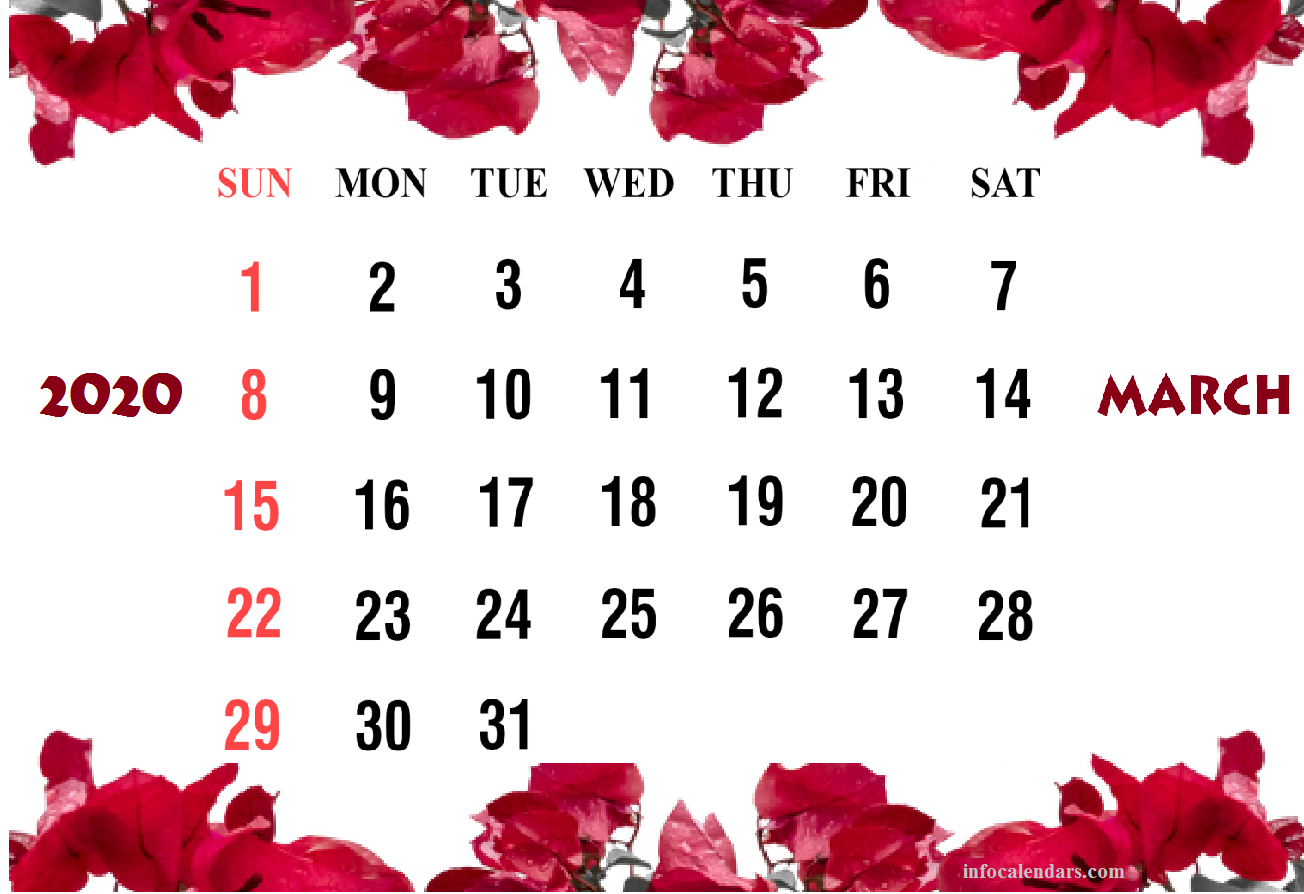 Cute March Calendar Helps You In Professional Work