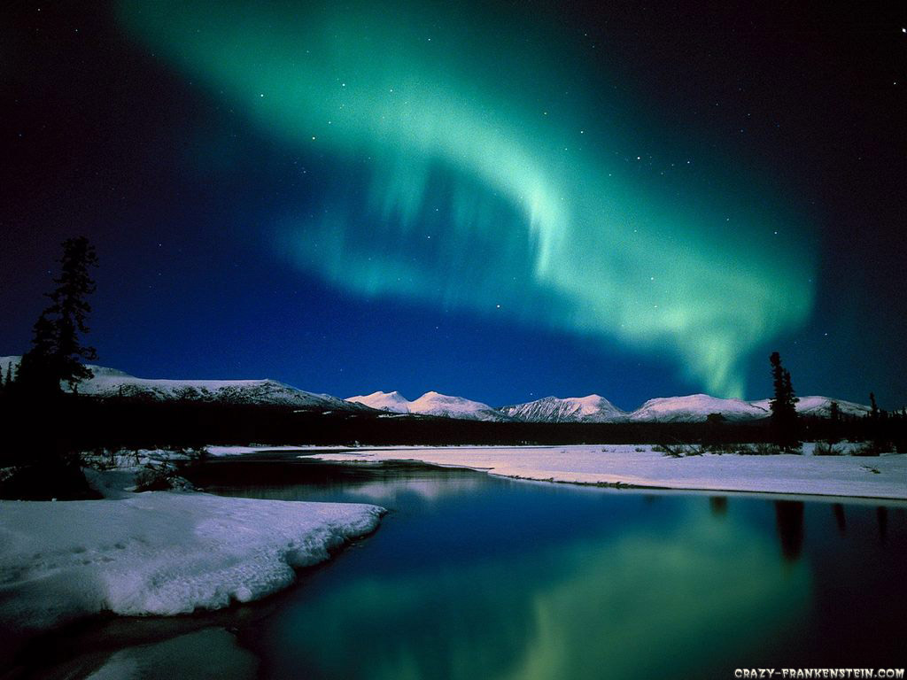 Wallpaper Aurora Borealis Sky Light Canada Resolution Size