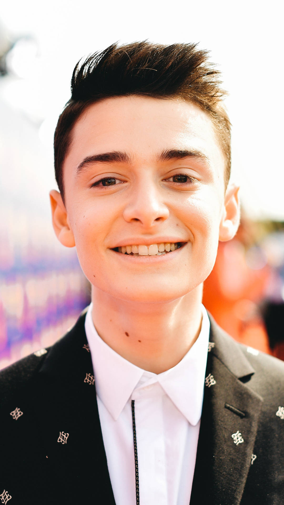 Noah Schnapp Smiling For Phone Wallpaper