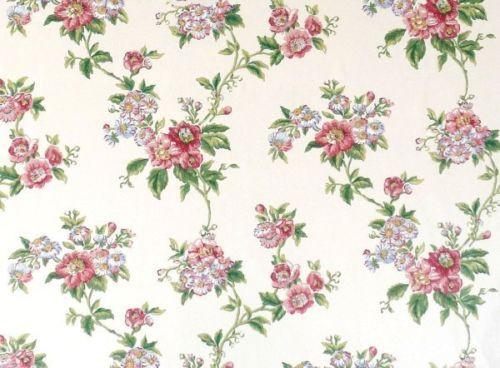 Home Classic Waverly Rose And Floral Wallpaper Double Roll