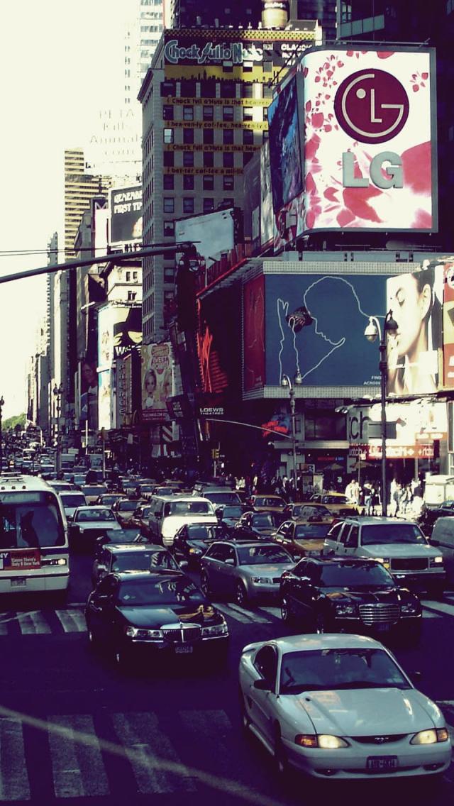 City More Search New York iPhone Wallpaper Tags Cars