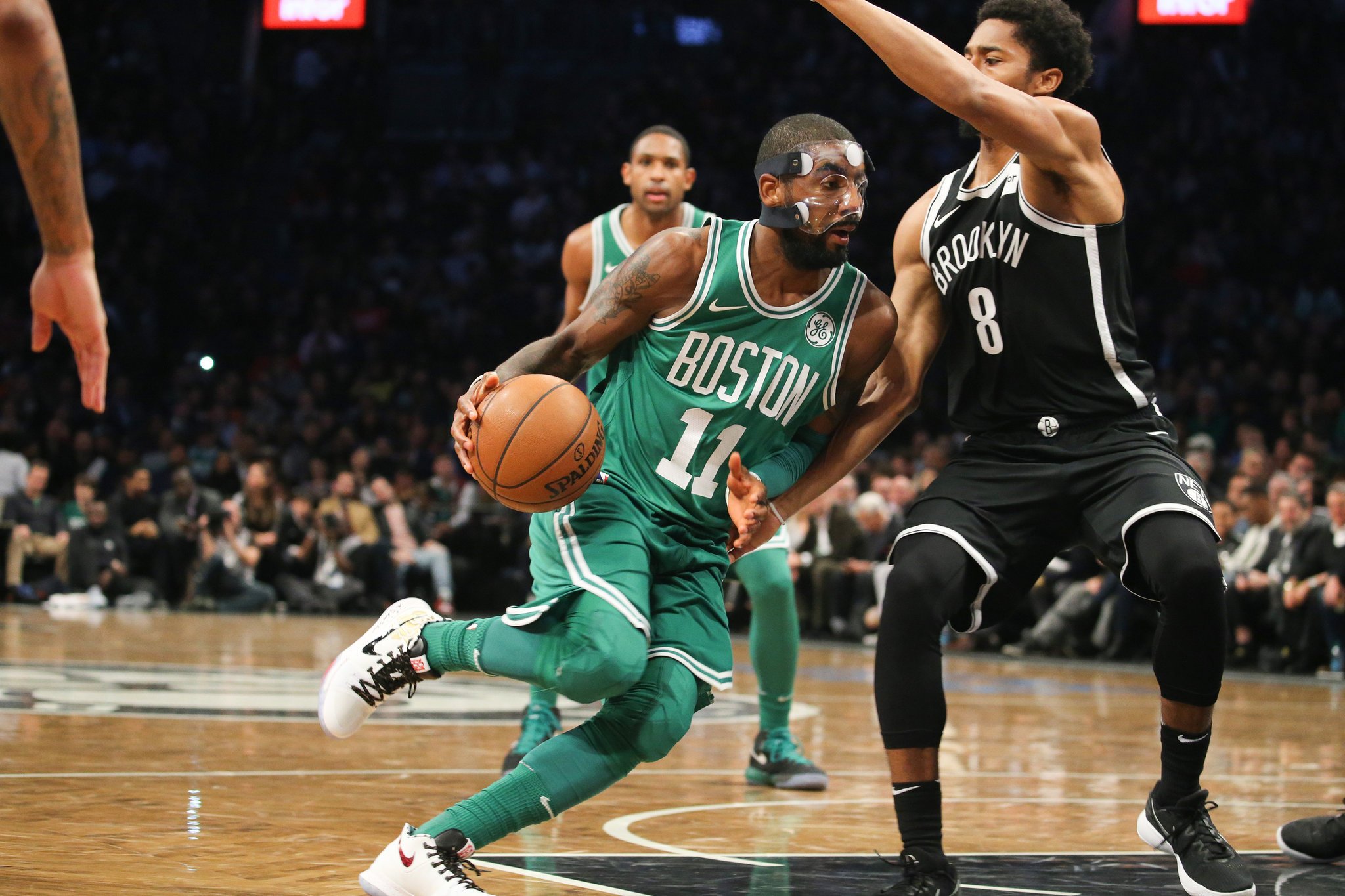 A Masked Kyrie Irving Leads Celtics Past S The New