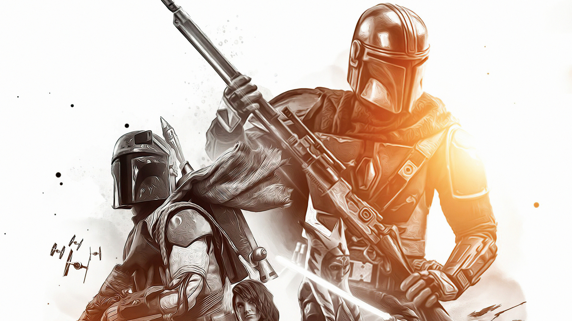 Star Wars The Mandalorian Season Poster 4k Laptop Full HD Wallpaper