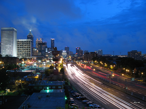 Atlanta Night Skyline Wallpaper Photo Sharing