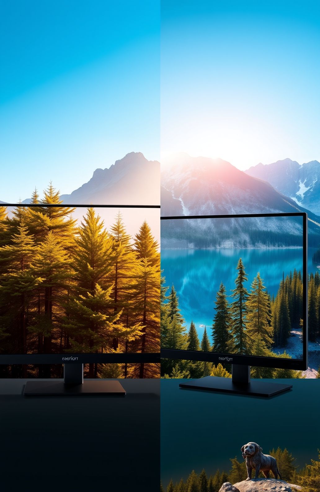 Dual Monitor Nature Wallpaper