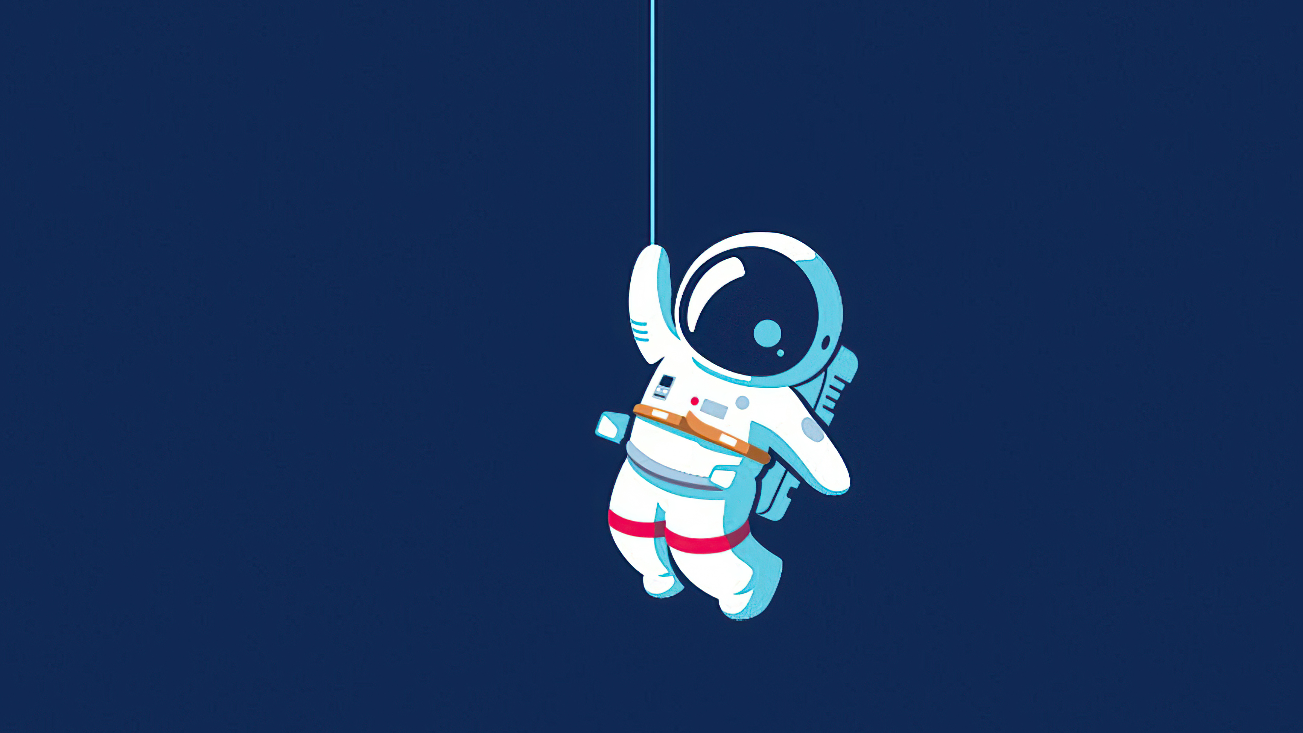 Astronaut Hanging On Moon 4k Wallpaper HD Artist