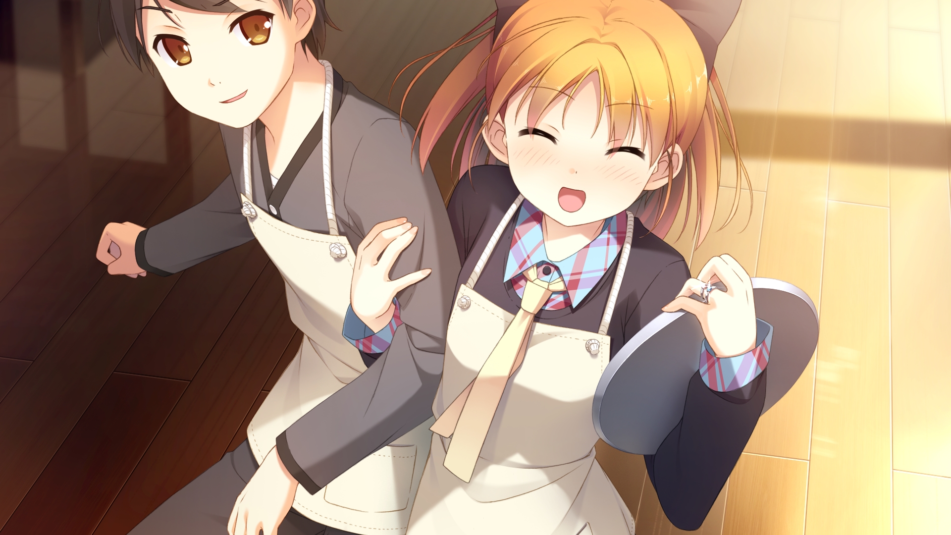 Cute Anime Couple Desktop Wallpaper