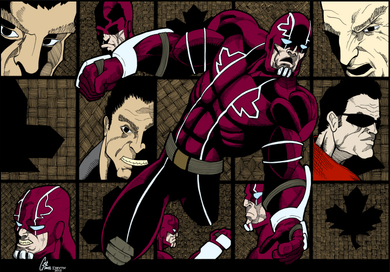 Captain Canuck Spread By Dev7n