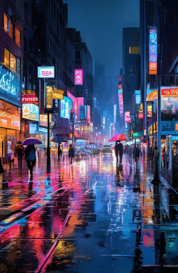 City Rain Wallpaper
