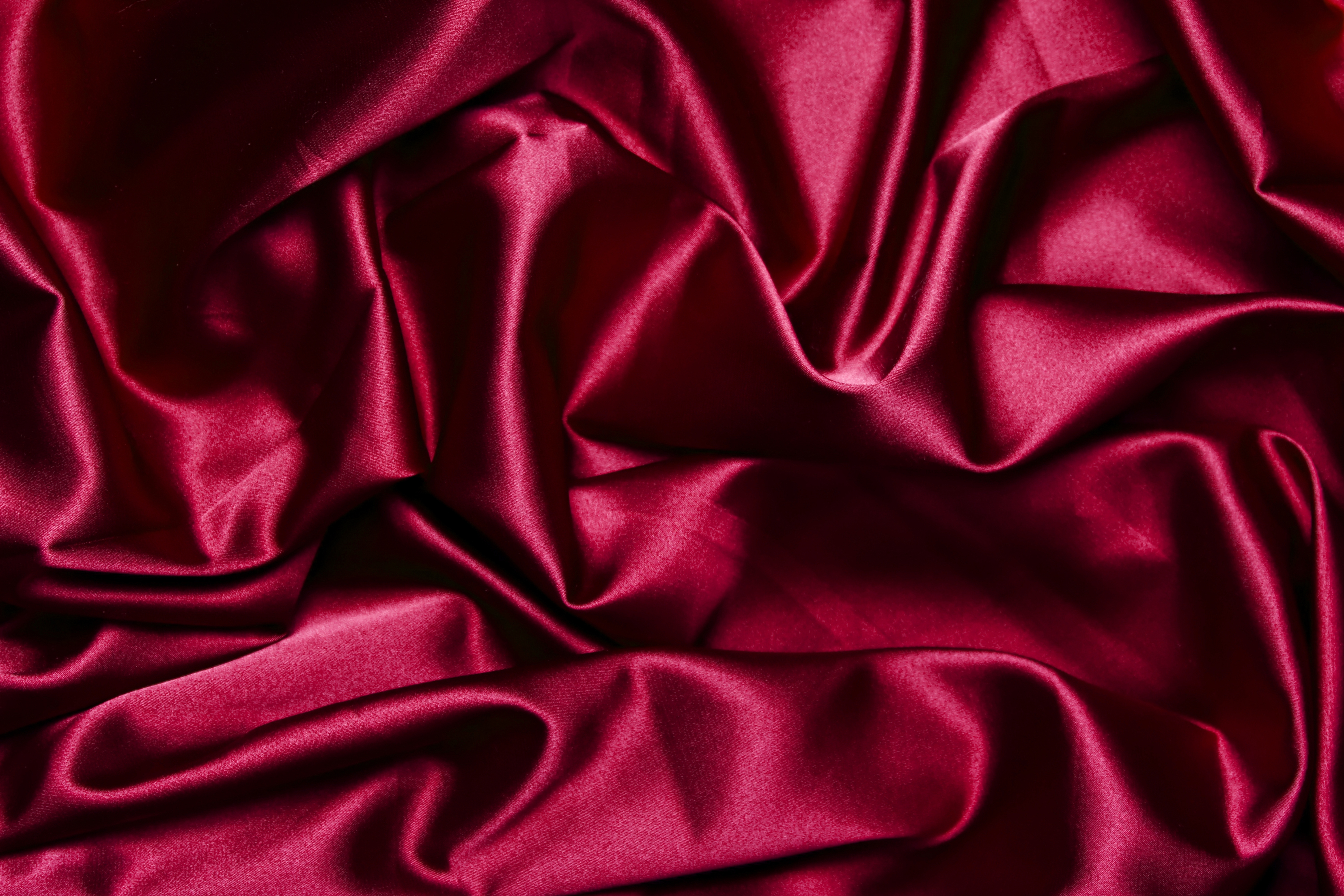 Silk fabric satin burgundy crimson texture wallpaper 6000x4000