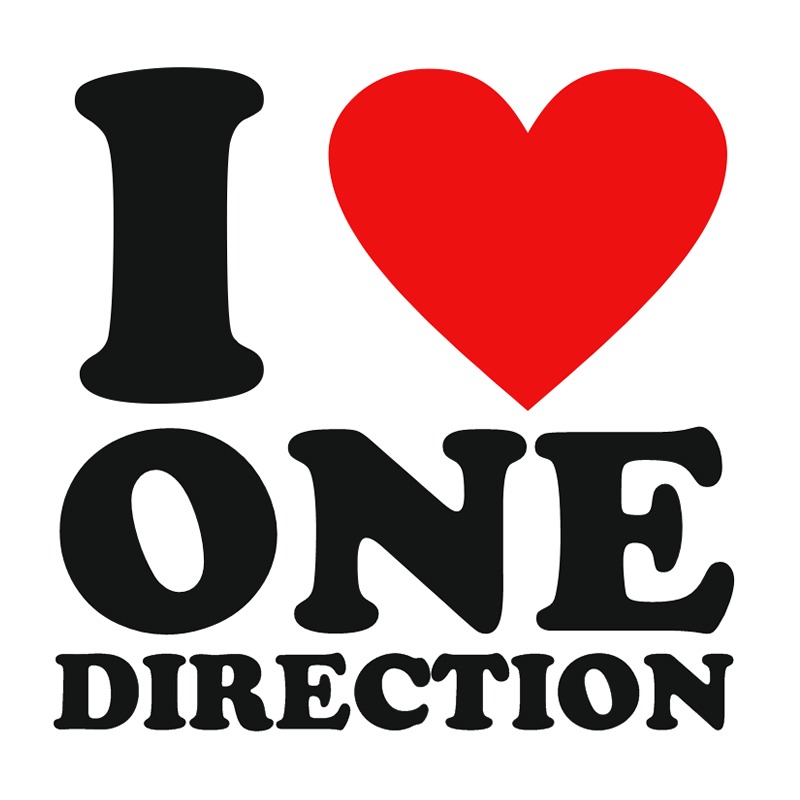 one direction love logo HD Wallpaper