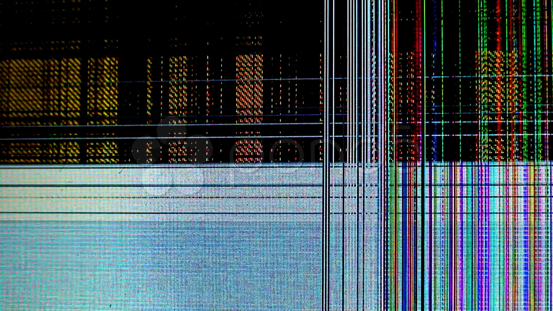 Broken Cracked Lcd Screen Stock Video HD