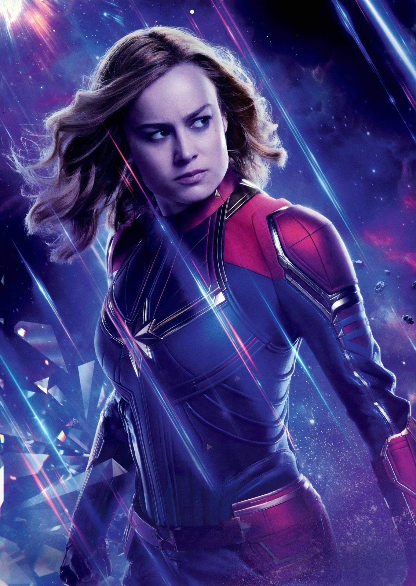 Captain Marvel Galaxy 4k iPhone Wallpaper
