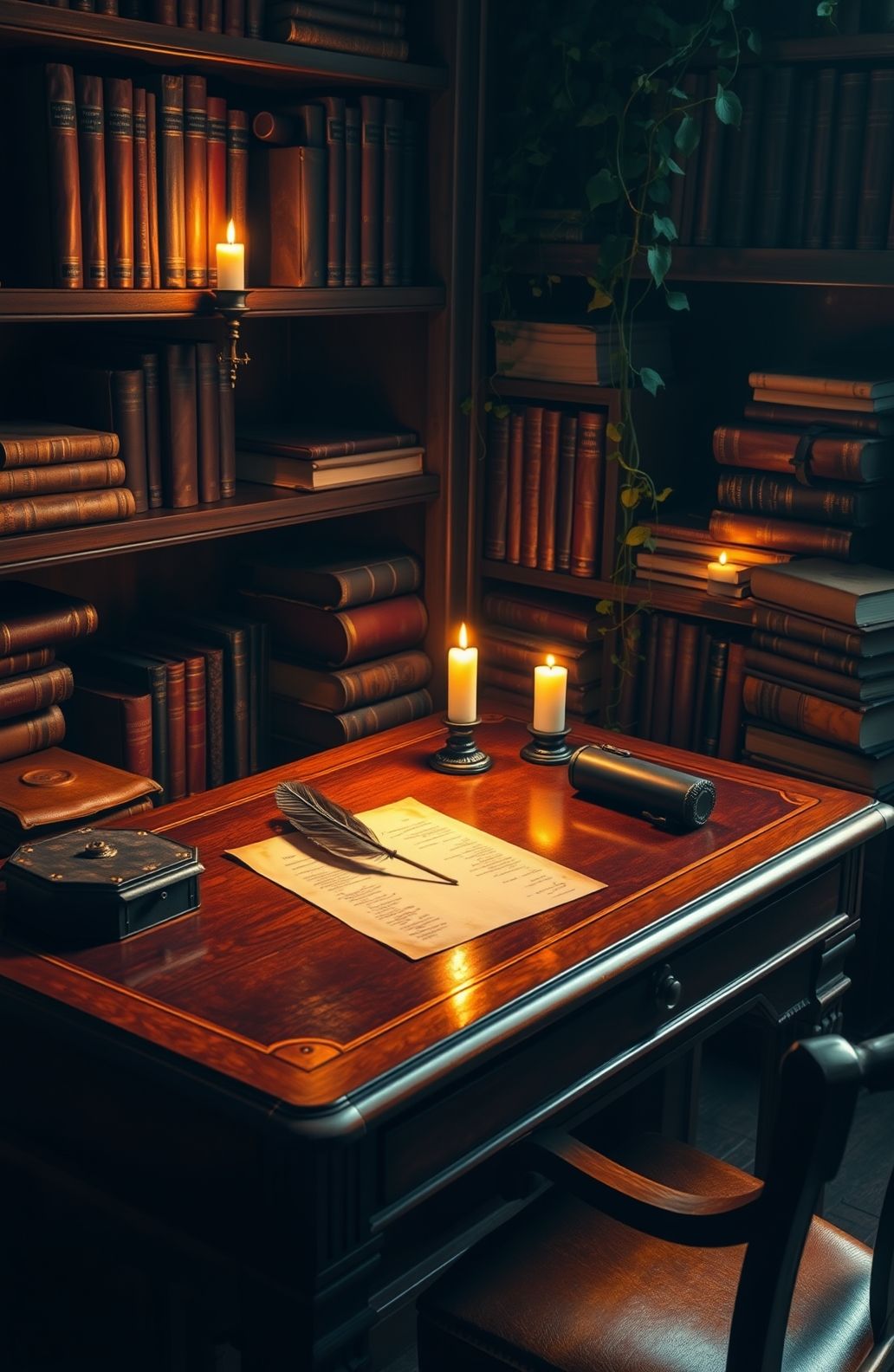 Dark Academia Computer Wallpaper