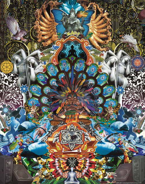 Psychedelic Trippy Lion Wallpaper HD