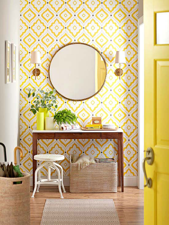 Wallpaper By Thibaut Featured In An Entry At Better Homes Gardens
