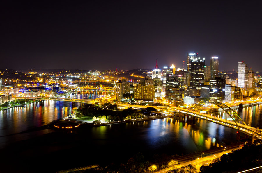 Pittsburgh At Night Wallpaper By