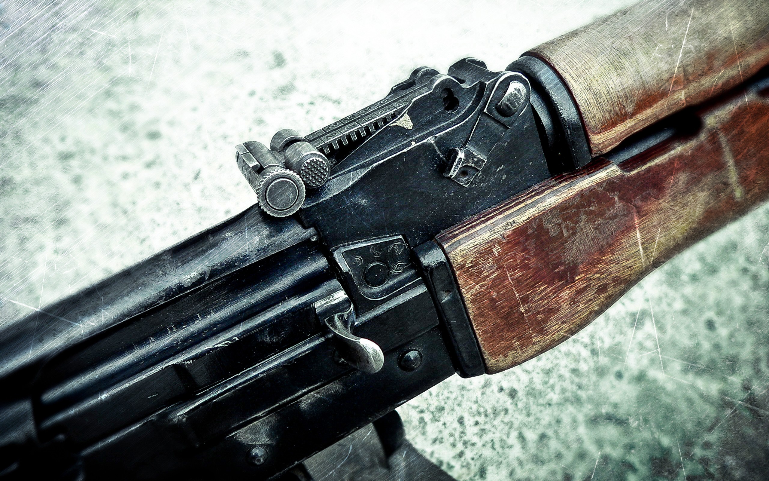 Ak Close Up Gray Gun Kalashnikov Military