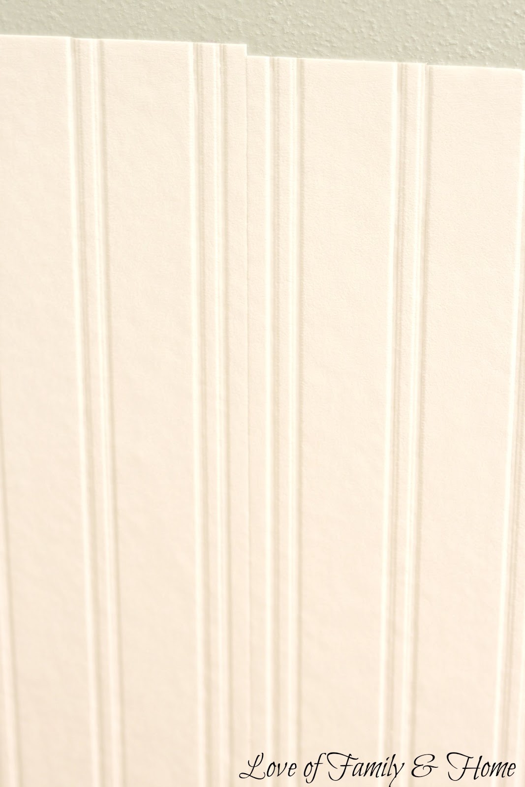 You Get A Coat Of Paint On The Beadboard Wallpaper Seams Are