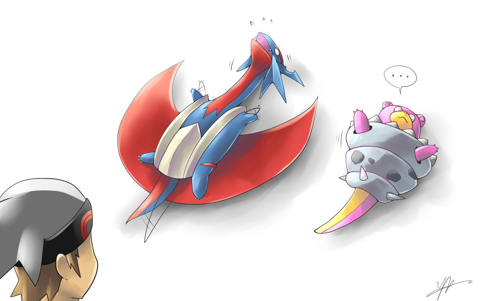 Mega Salamence And Slowbro By R Nowong