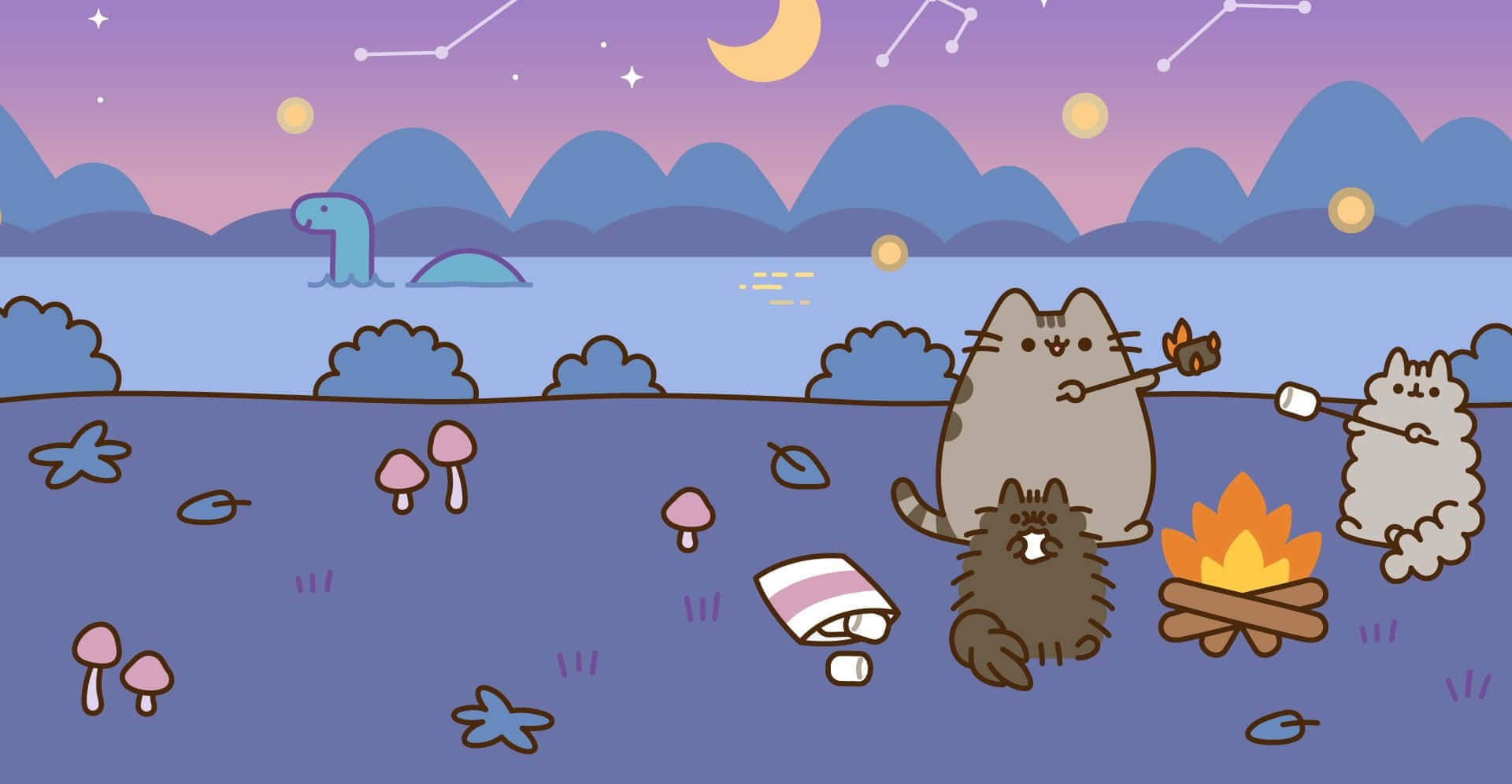 Cute Pusheen Wallpaper
