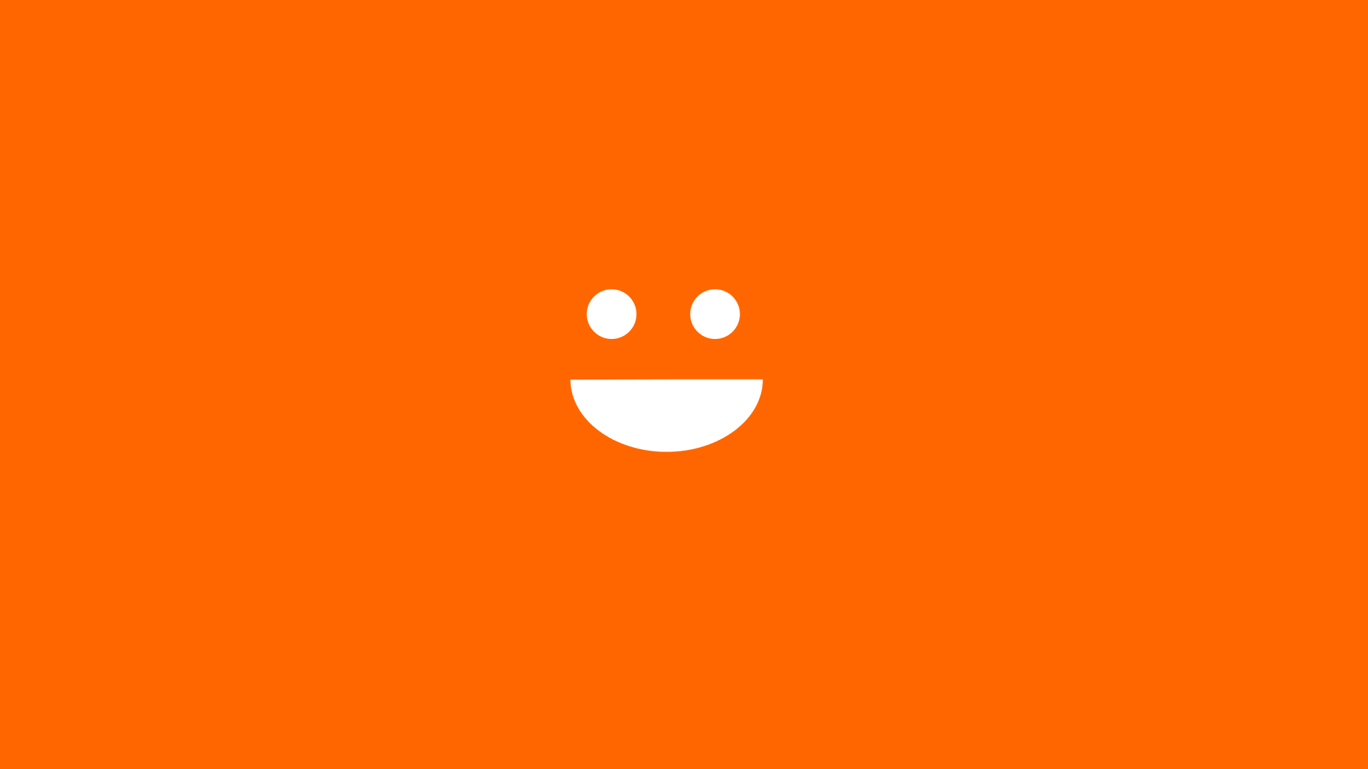 Desktop Wallpaper Orange Smile Minimal HD Image Picture