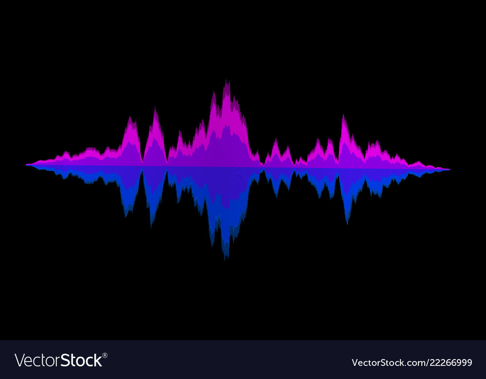 Abstract background sound waves for equalizer Vector Image