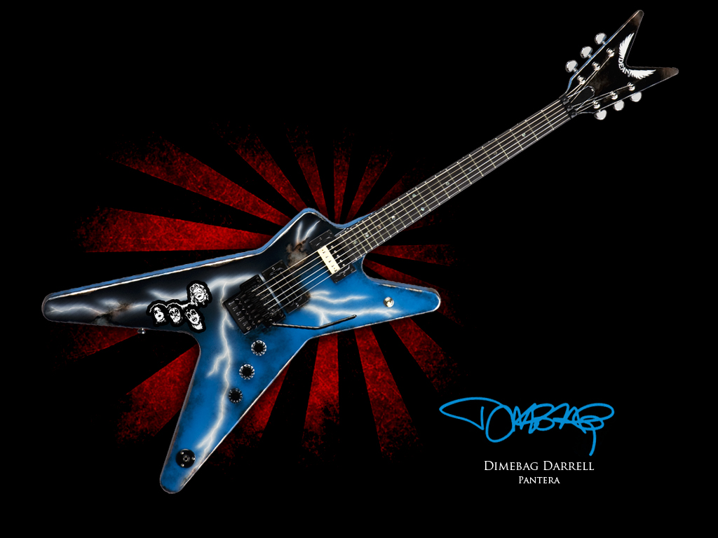 Dimebag Guitar Wallpaper By Bmgrafico
