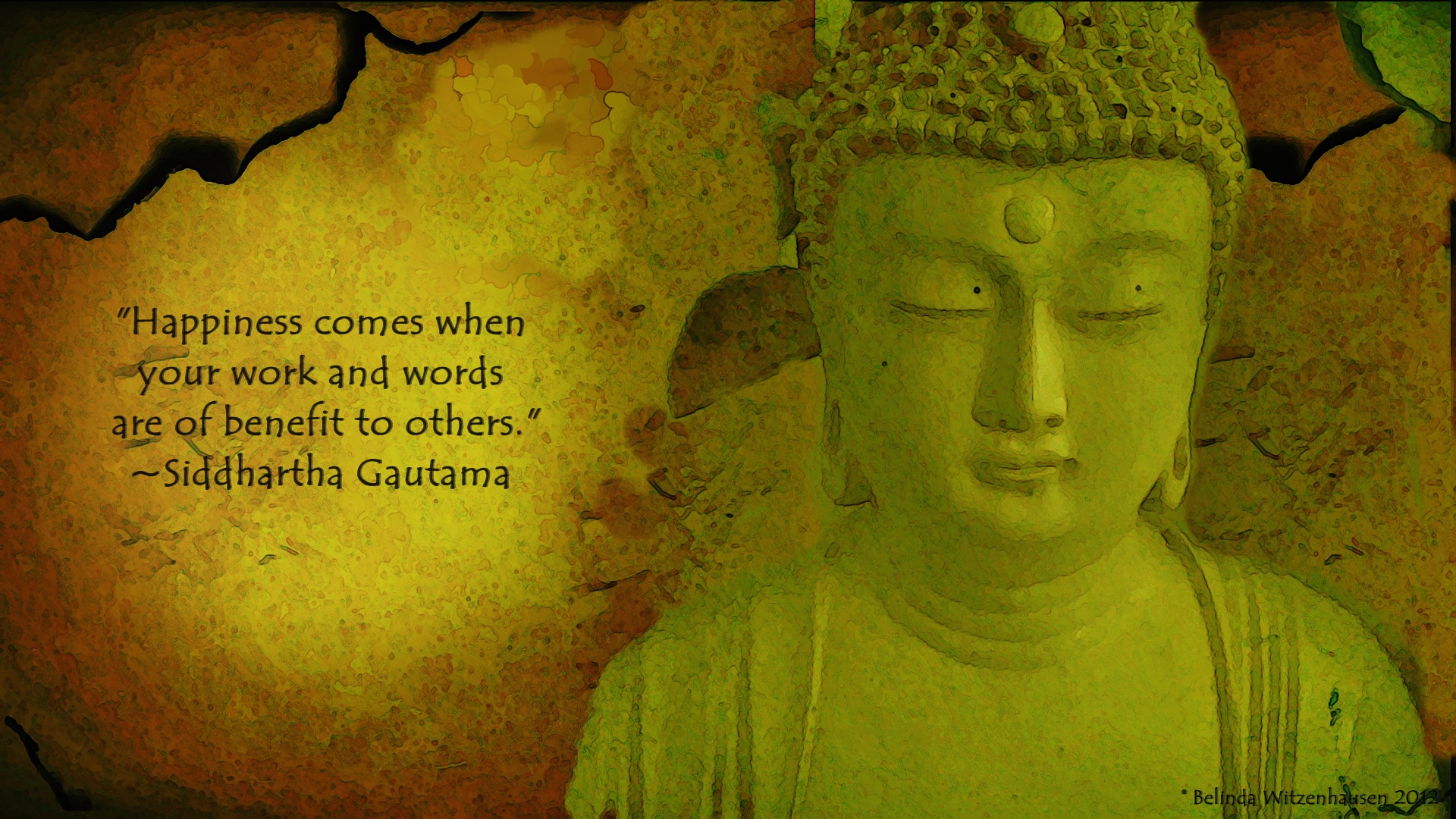 Happiness Wallpaper With Quote By Siddhartha Gautama Dont Give Up