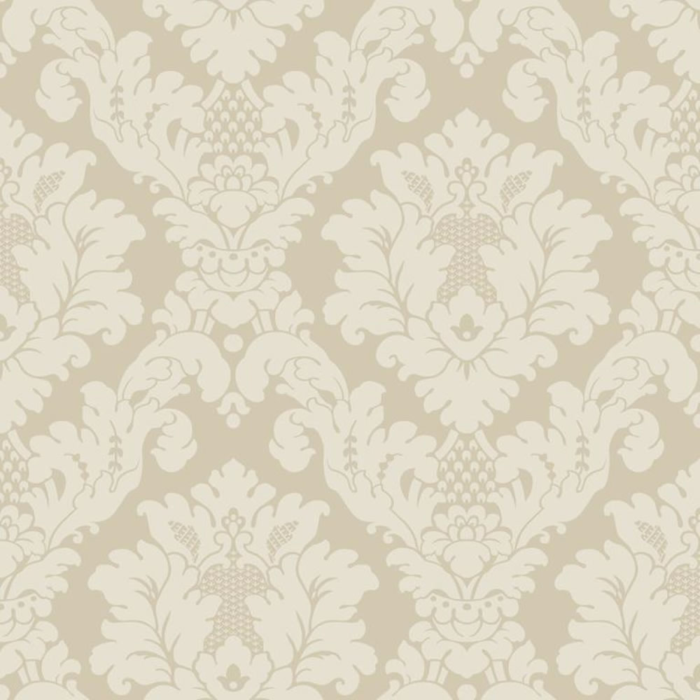 Arthouse Opera Da Vinci Damask Textured Wallpaper Cream 405101 at