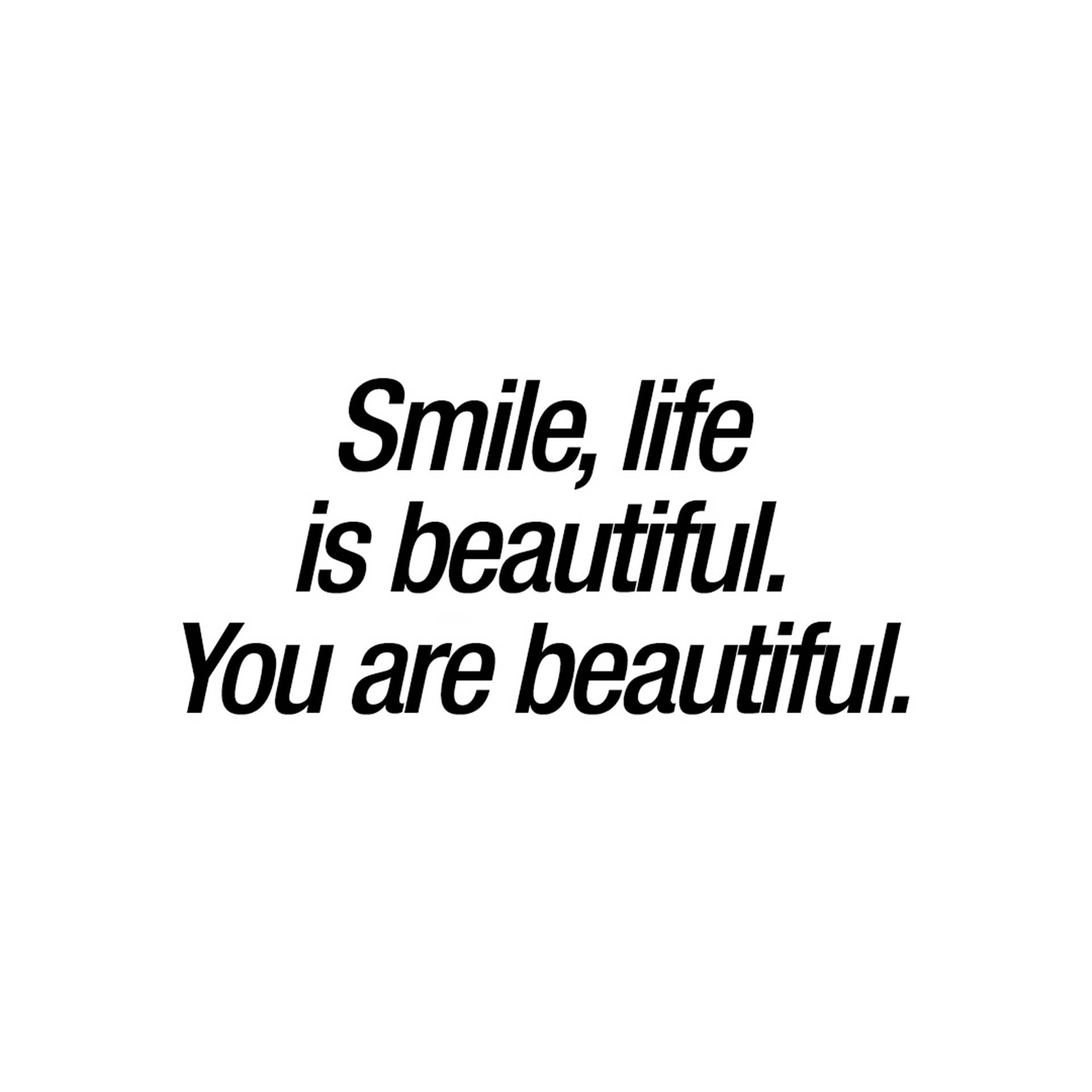 Empowering Statement You Are Beautiful Wallpaper