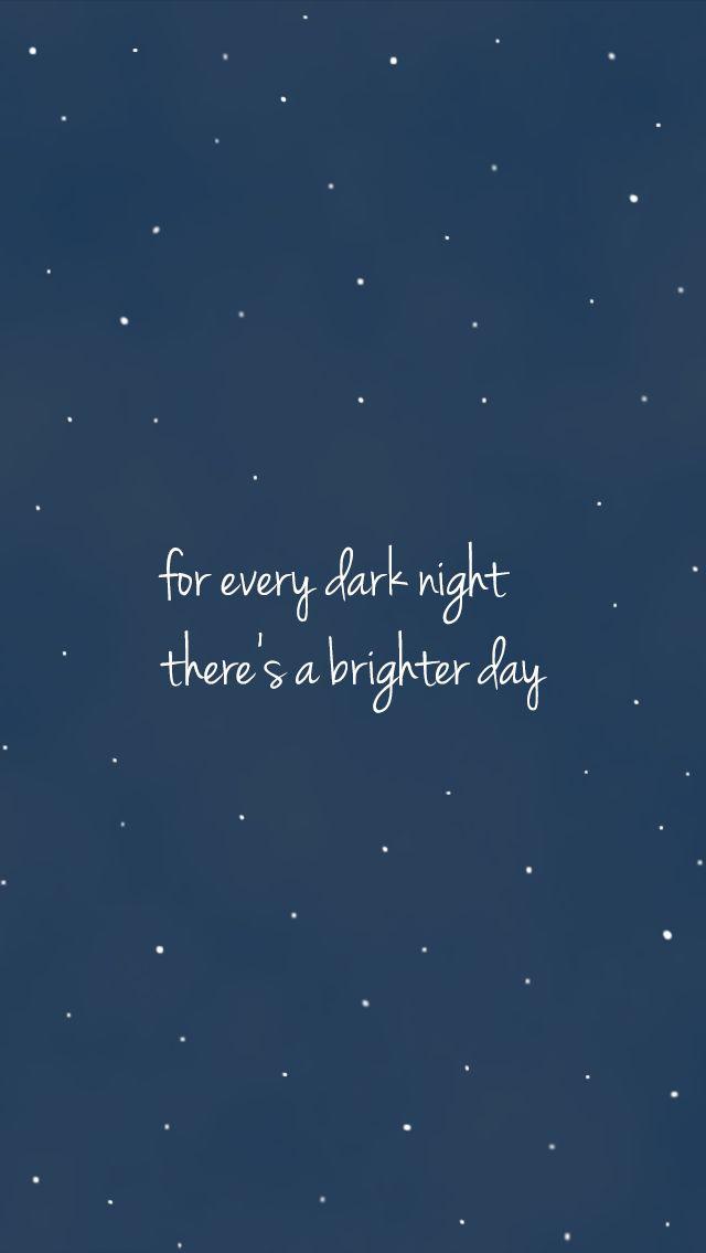 Midnight Navy Blue Stars Sky Brighter Day iPhone Background Lock