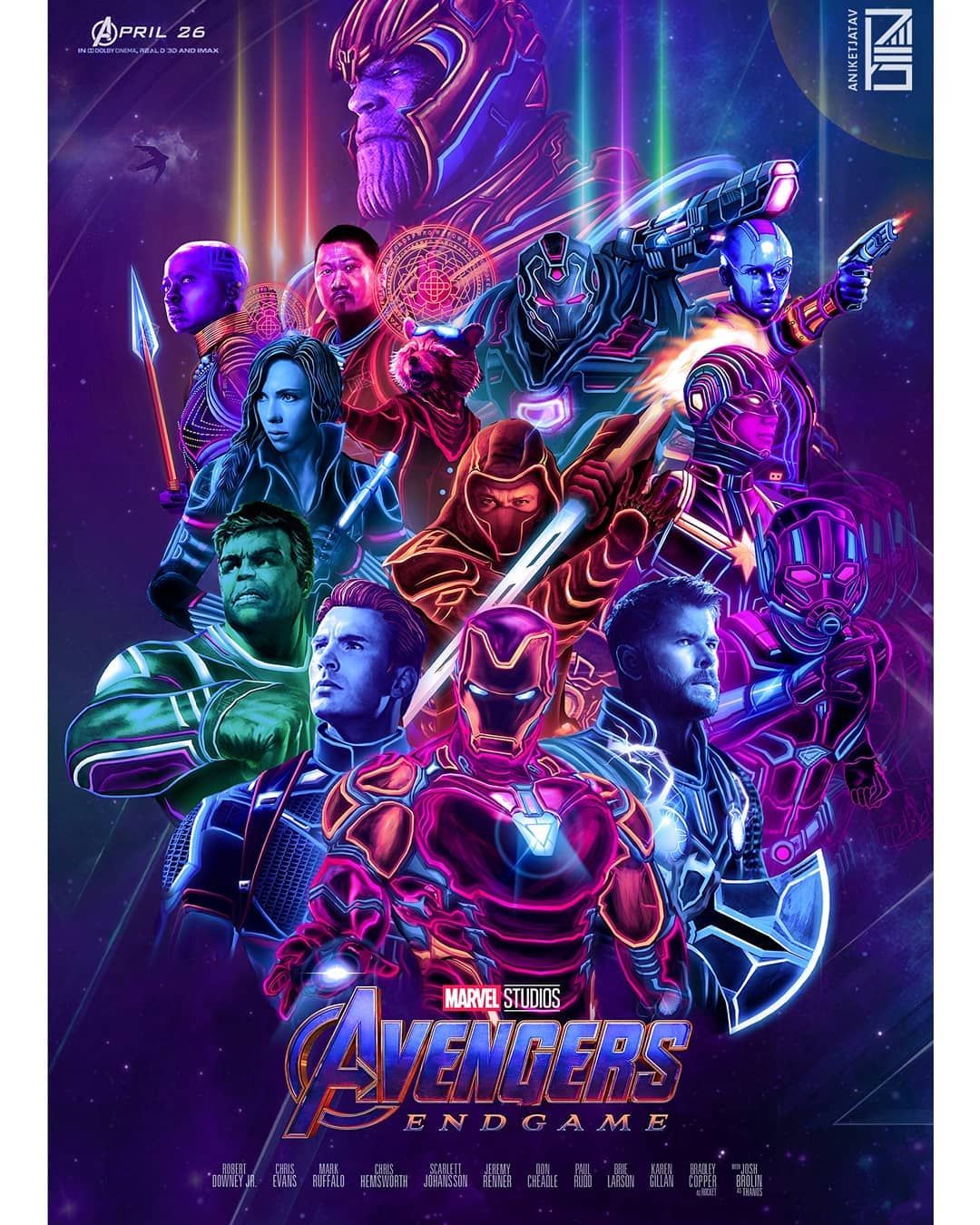Neon Endgame Series Wallpaper
