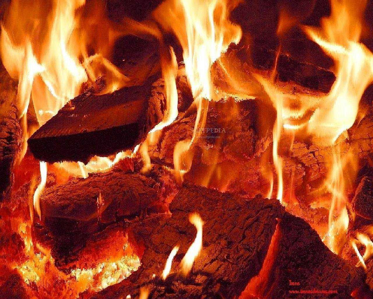 virtual burning fireplace screensaver for pc