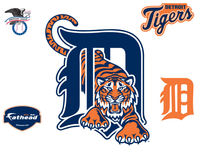 Detroit Tigers Logo Fathead Mlb Wall Graphic