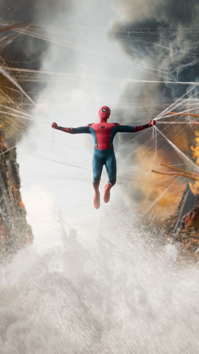 Homeing 5k Spider Man iPhone Wallpaper