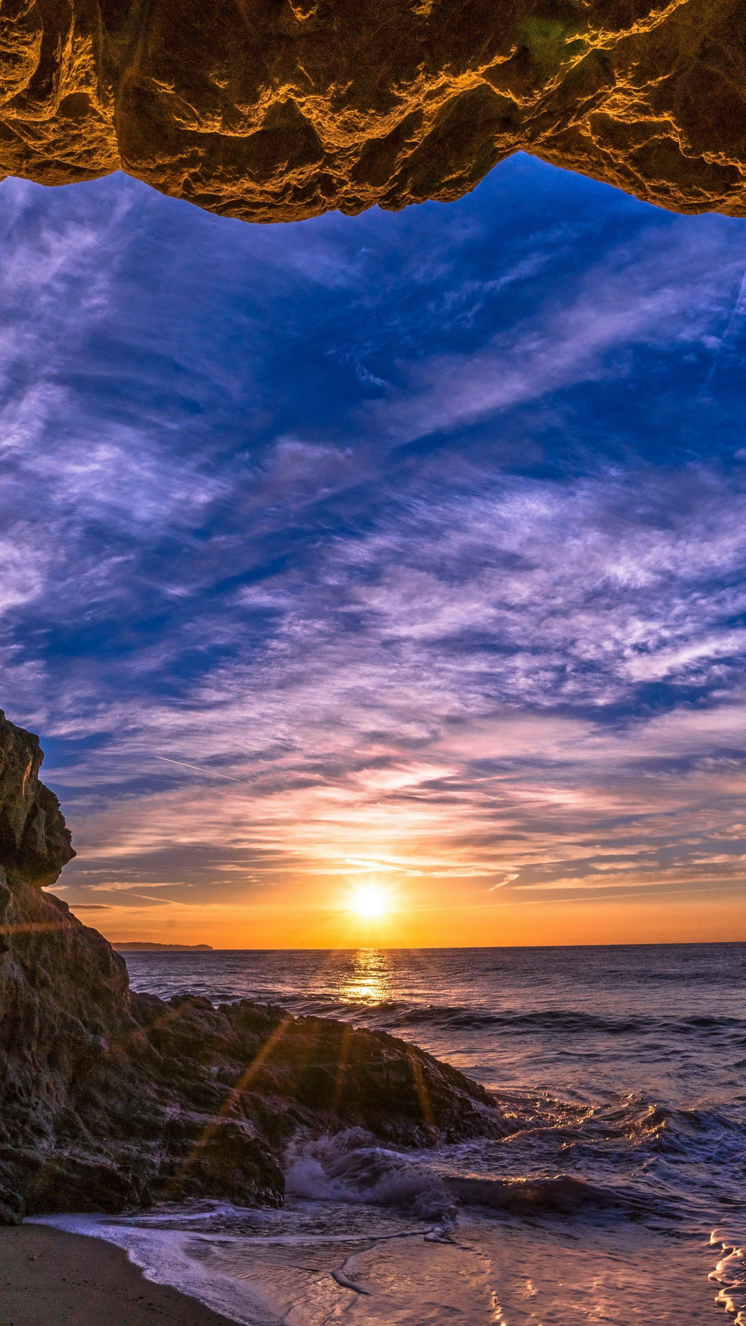 Scenic Sunset Malibu iPhone Wallpaper