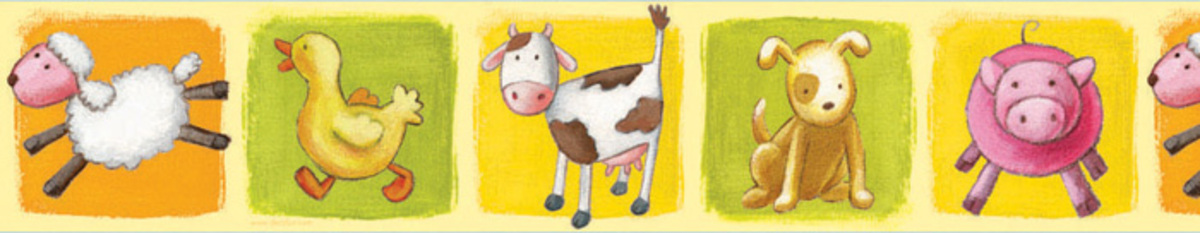 Children S Rooms Farm Animal Wallpaper Border