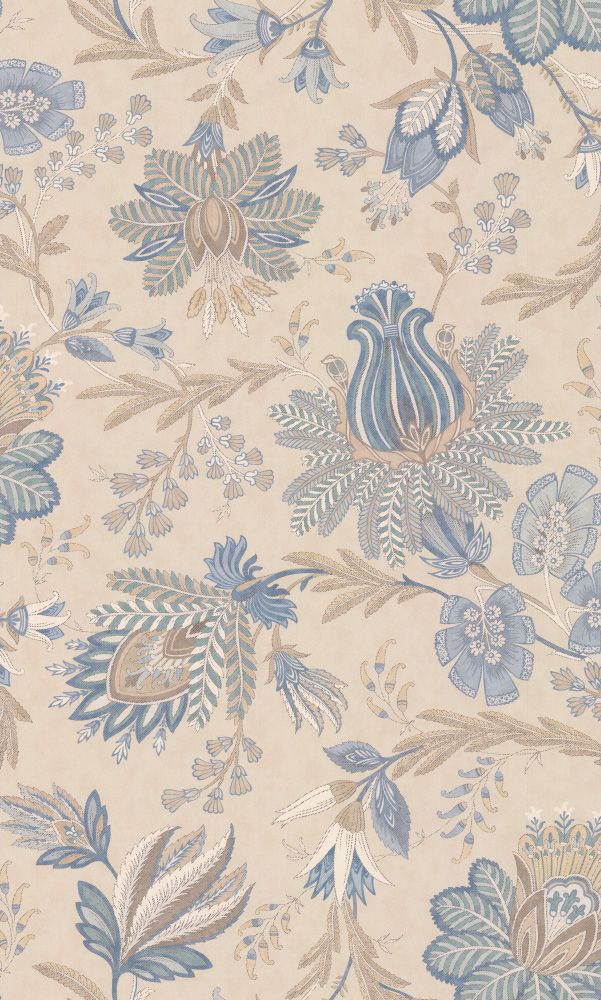 Casimir Old Blue Wallpaper By Colefax And Fowler With Image