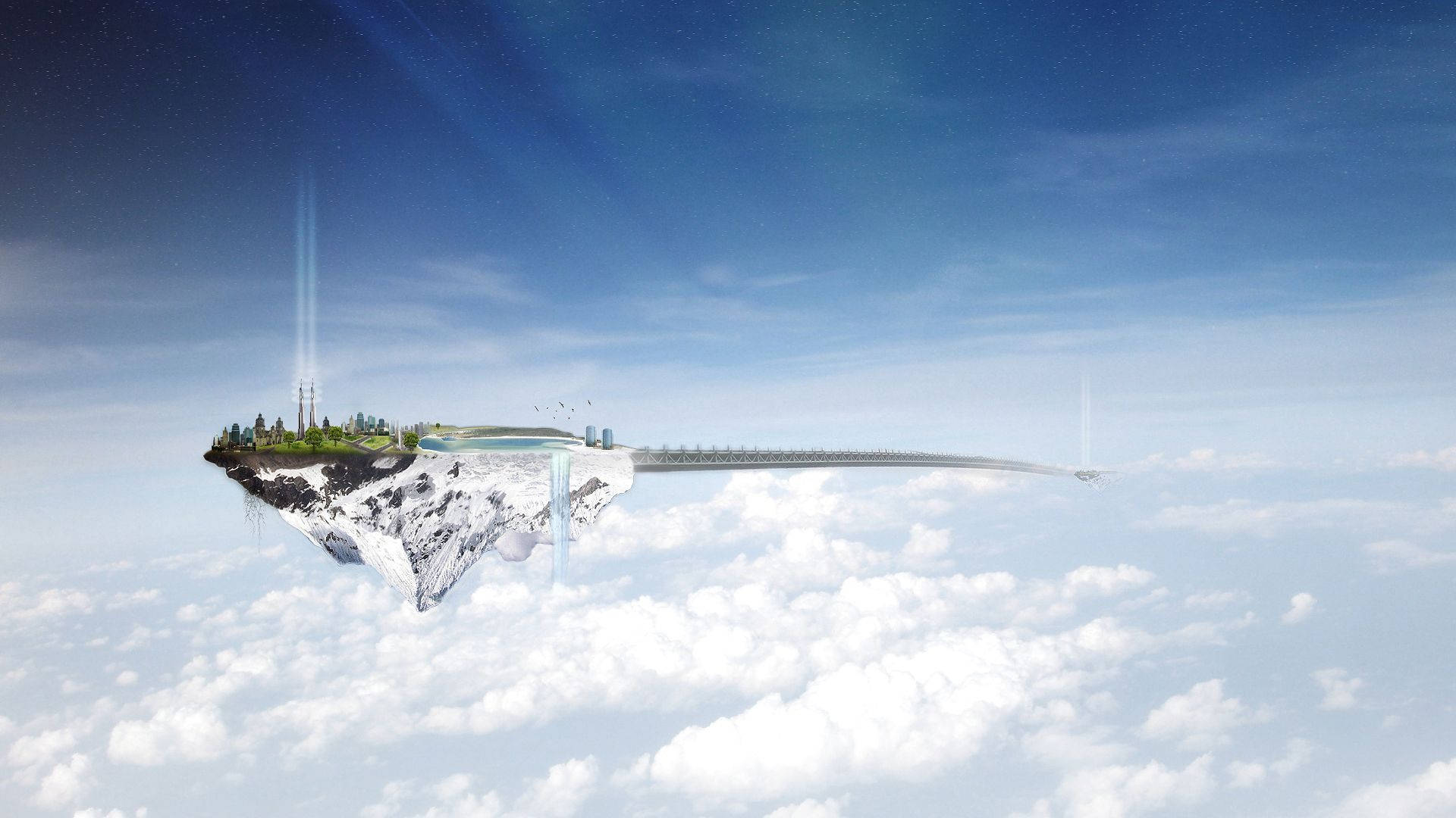 Floating Island Wallpaper