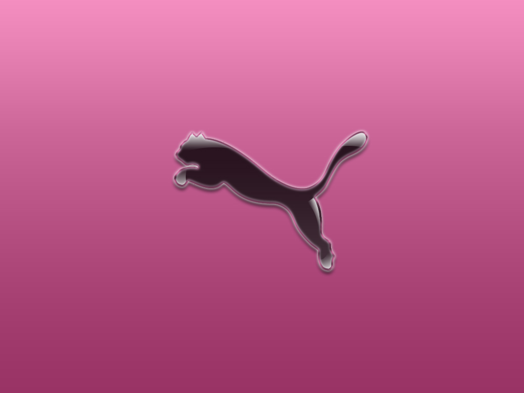 Pink Puma Logo Wallpaper HD