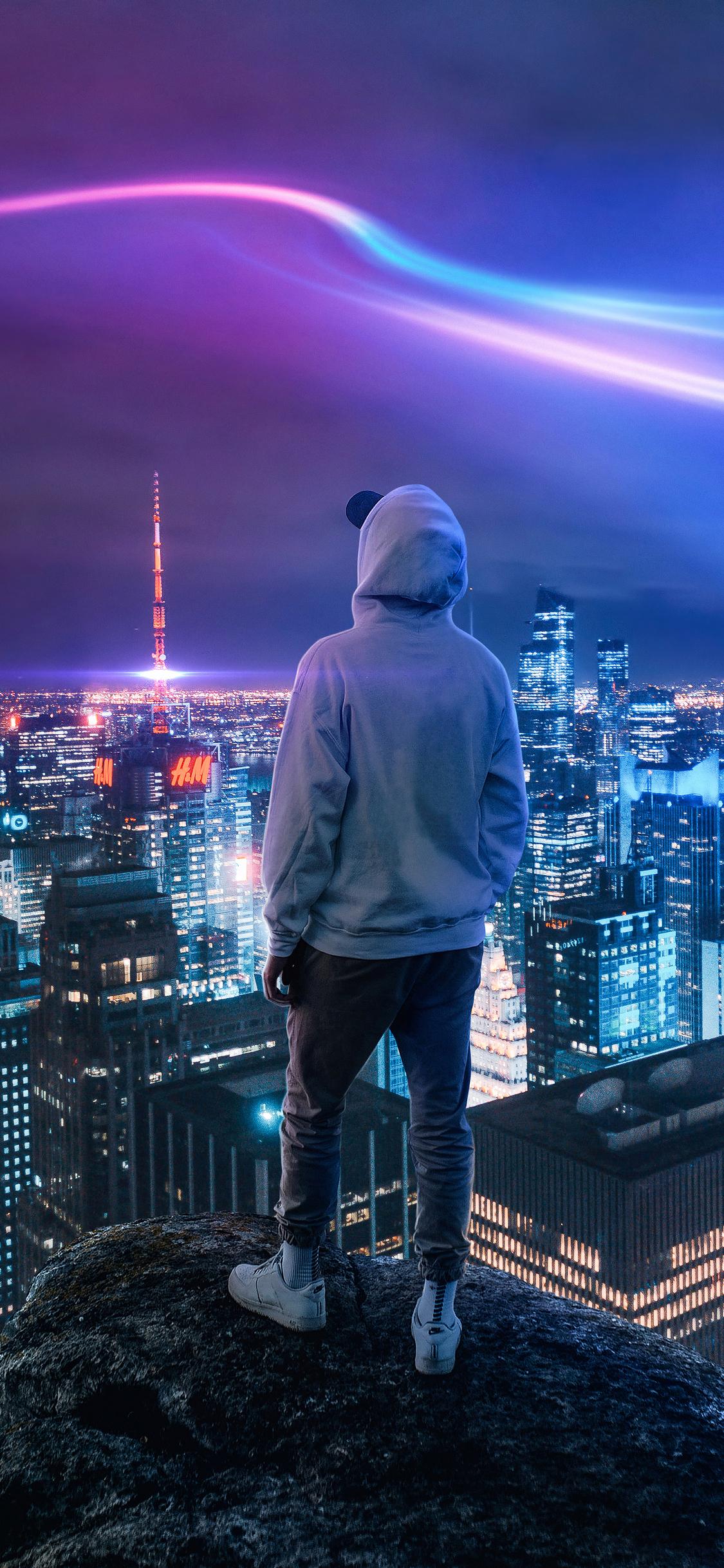 Of My City Boy Standing Back 4k iPhone Xs