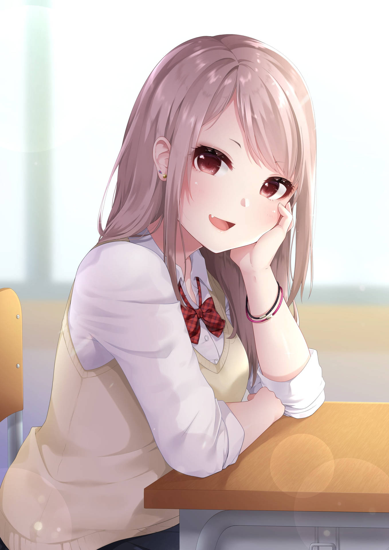 Anime School Scenery Wallpaper