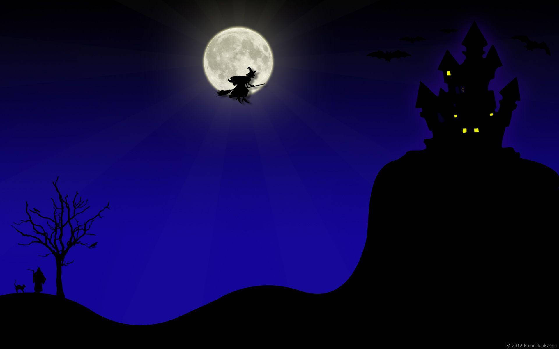 Haunted House Halloween Wallpaper