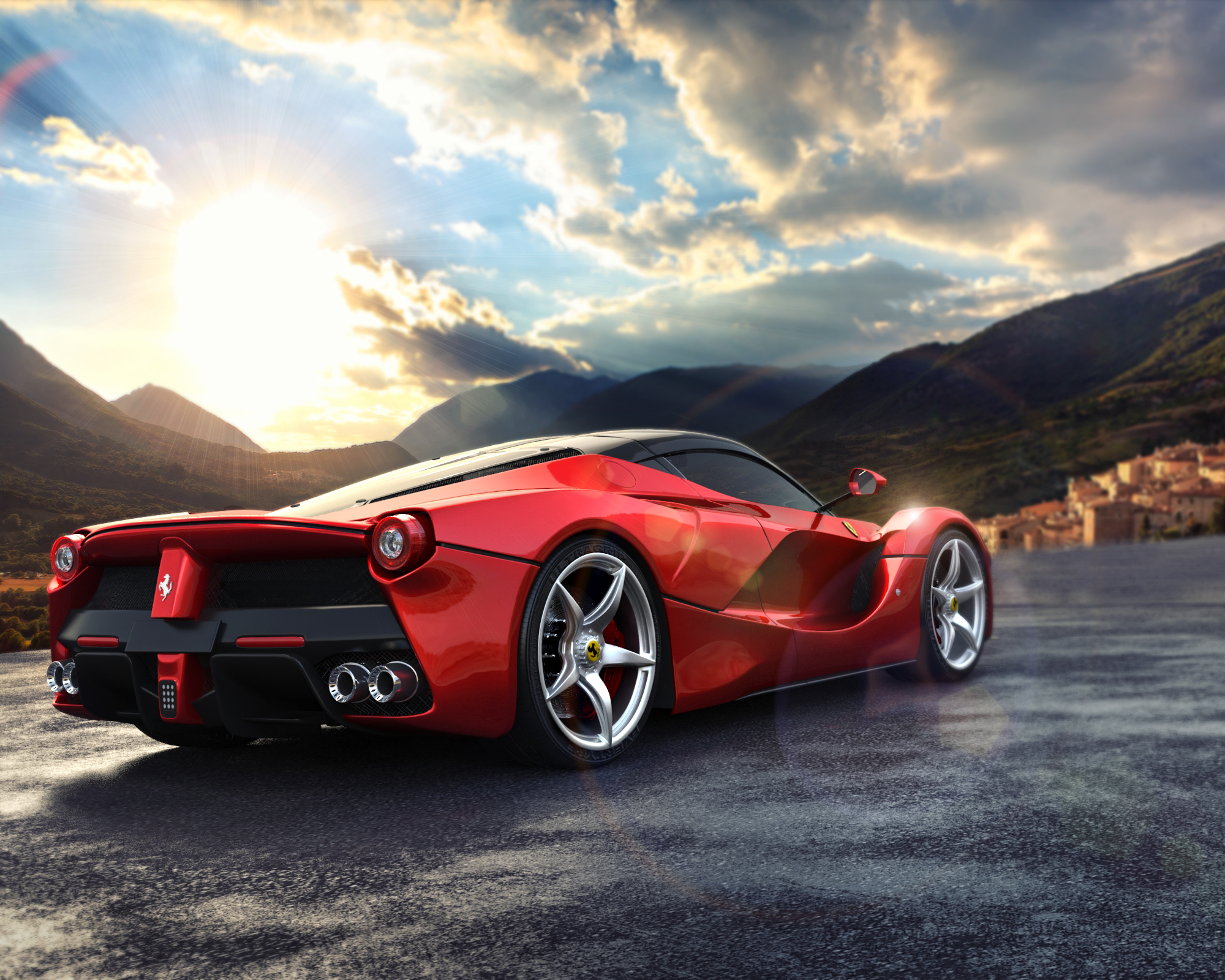 La Ferrari Rear Wallpaper Hd Cars 4k Image