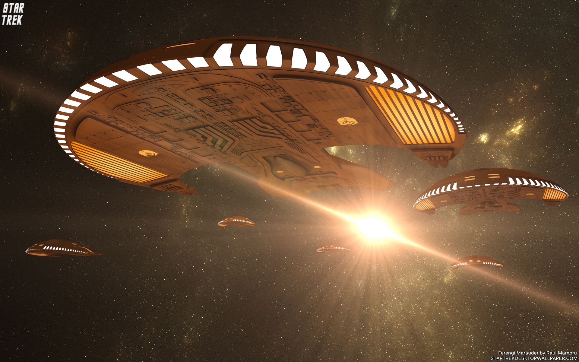 Star Trek Ferengi Marauder Puter Desktop Wallpaper