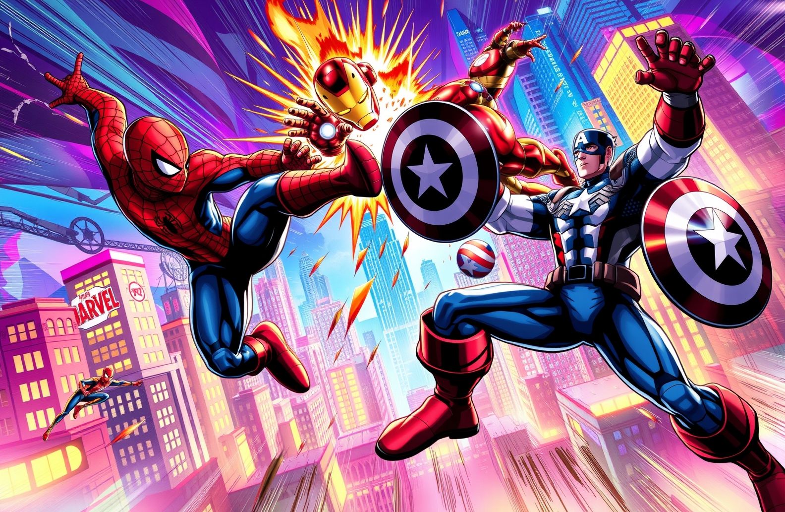 Marvel Dual Monitor Wallpaper