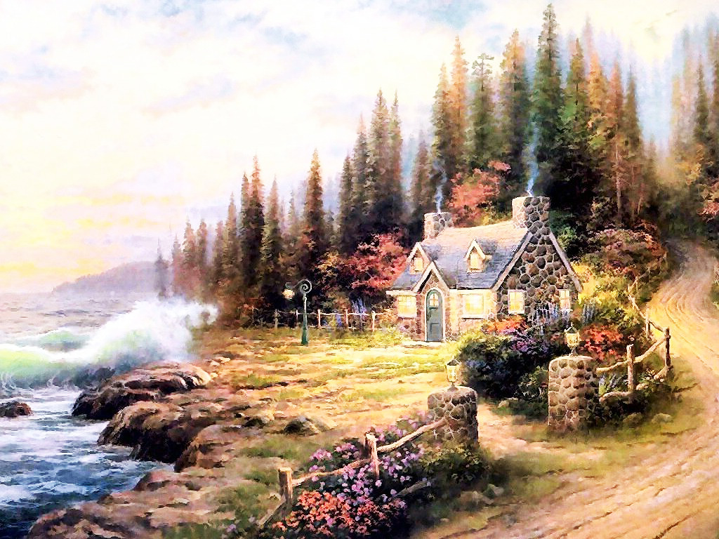 Beautiful Cottage Wallpaper HD Background Of Your